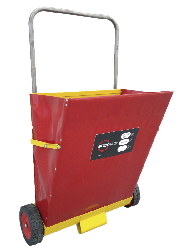 Skládací posypový vozík, objem 65 litrů, s magnetickými prvky